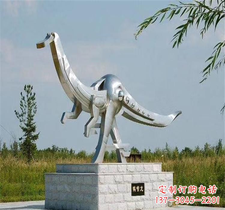 信阳不锈钢鸭嘴龙雕塑传承独特艺术魅力