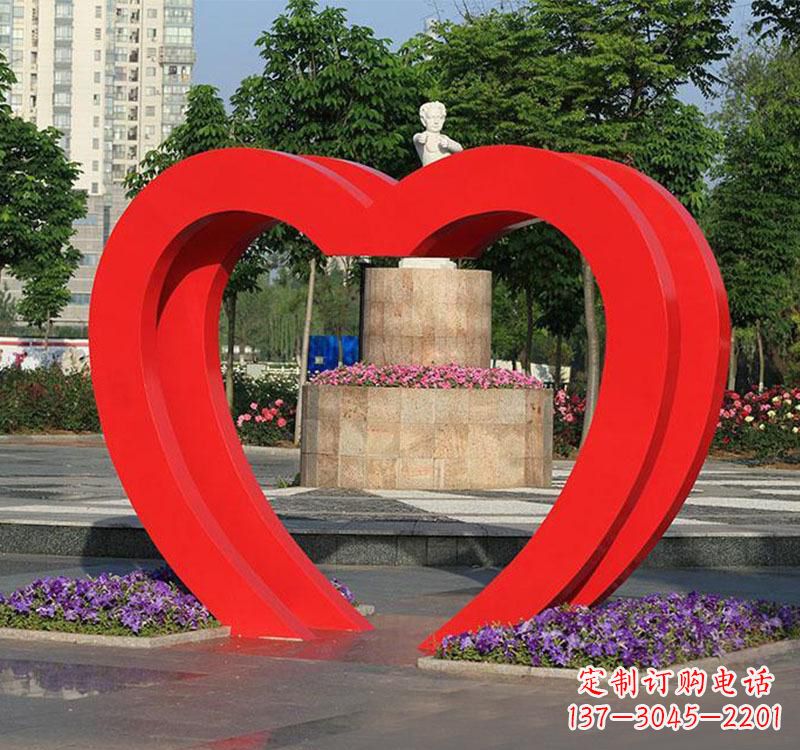 信阳精美不锈钢拱门雕塑