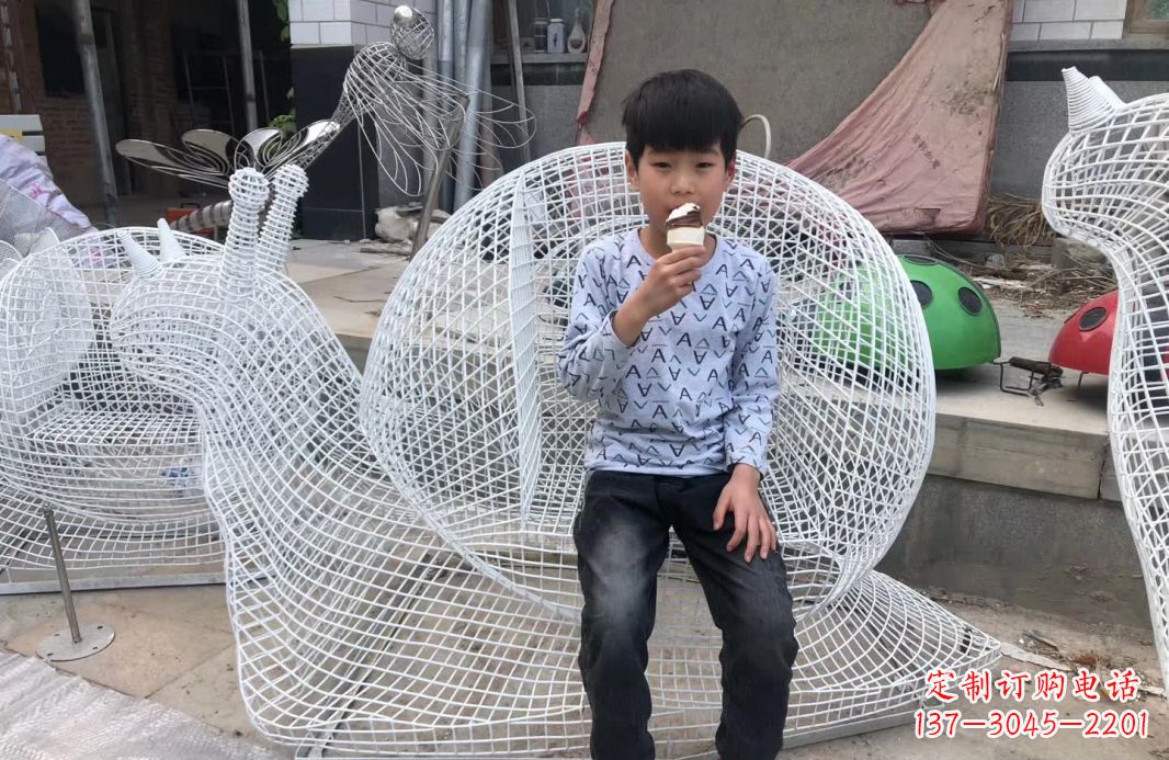 信阳精美不锈钢蜗牛雕塑