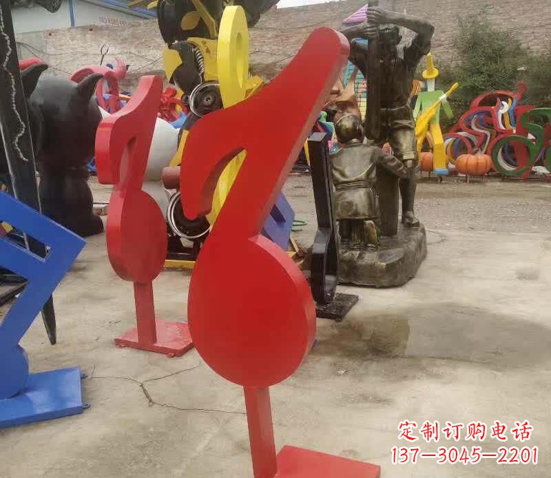信阳不锈钢音符雕塑悠扬的音乐美学