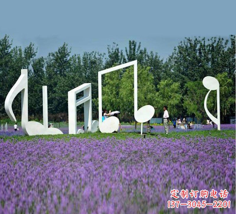 信阳不锈钢音符雕塑音乐与艺术的完美结合