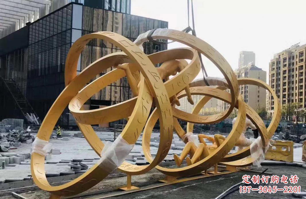 信阳不锈钢音符运动人物雕塑艺术融合音乐