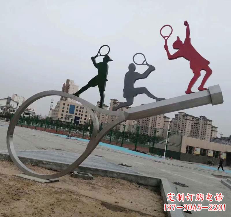 信阳不锈钢羽毛球雕塑精美的艺术装点