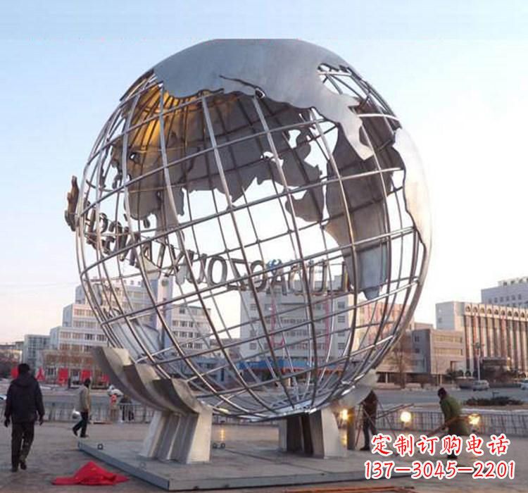 信阳不锈钢地球仪雕塑一座充满美丽与灵性的艺术品