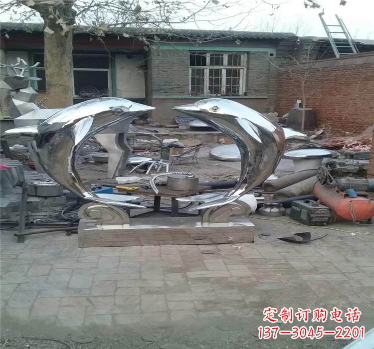 信阳不锈钢海豚雕塑——精美之选