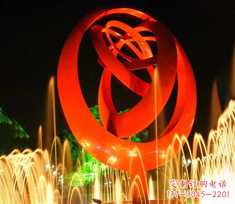 信阳圆环雕塑抽象的艺术之美