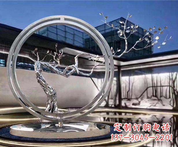 信阳不锈钢圆环景观雕塑给城市带来活力与美感