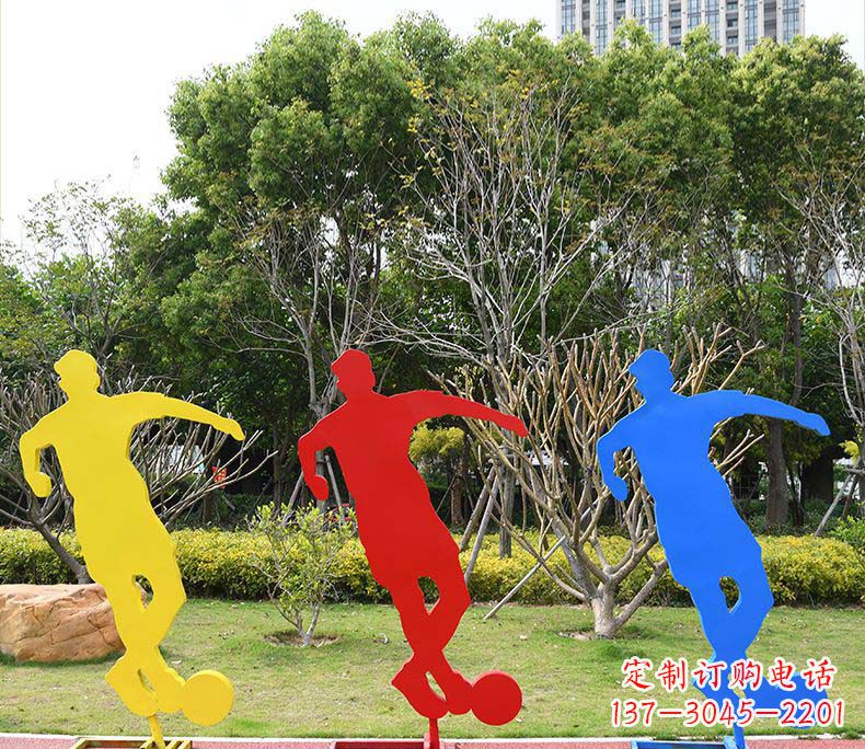 信阳不锈钢足球雕塑激发运动激情