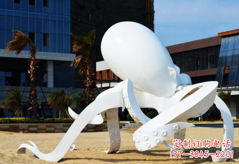 信阳精美的不锈钢章鱼雕塑
