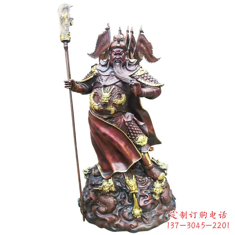 信阳铸造工艺精美的关公像
