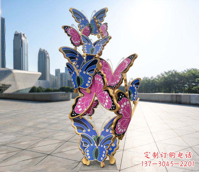 信阳不锈钢蝴蝶雕塑美丽的艺术诠释