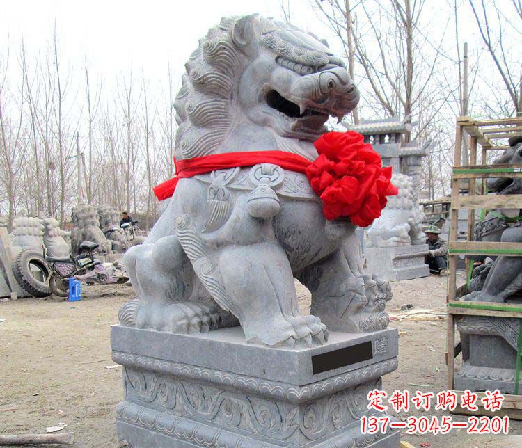 信阳雄壮狮子石雕——欢迎来到宁波