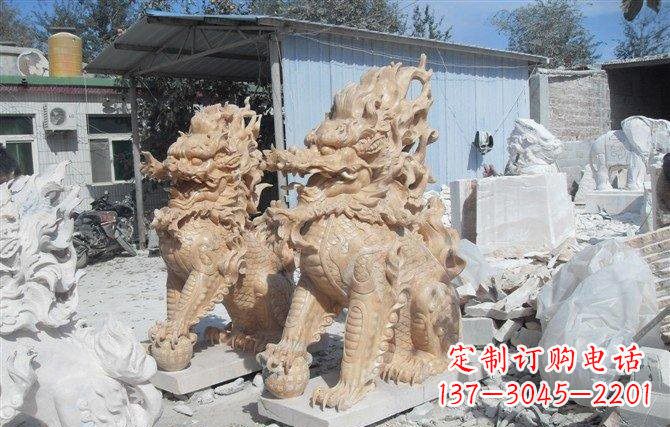信阳麒麟石雕一个具有传统文化精髓的艺术品