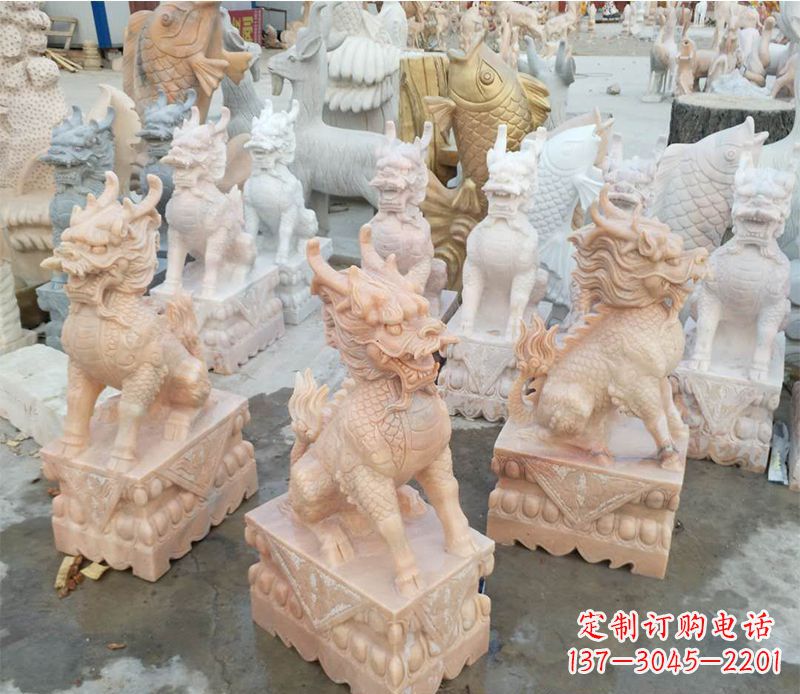 信阳麒麟雕塑传承文化之美