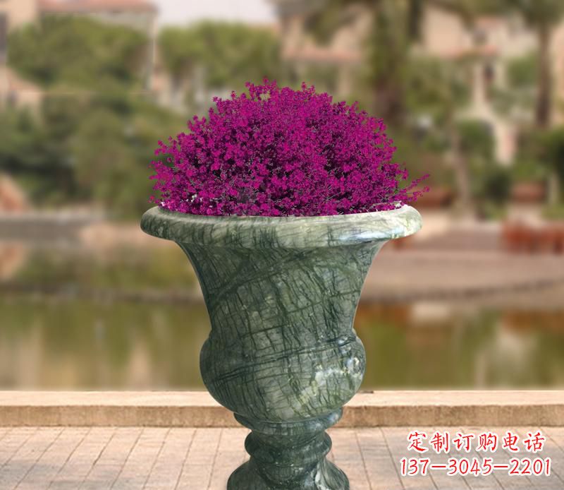 信阳白玉景观花盆雕塑让你的景观更加美观