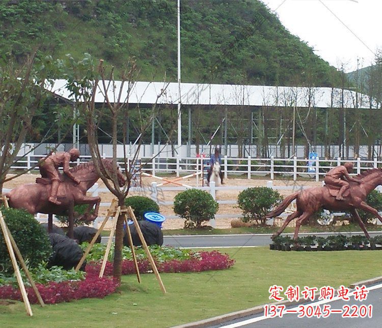 信阳雕塑艺术以马为主题的铜雕摆件