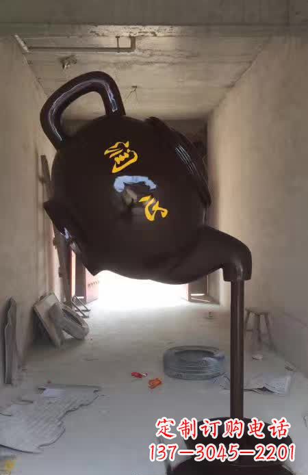 信阳茶壶景观铜雕