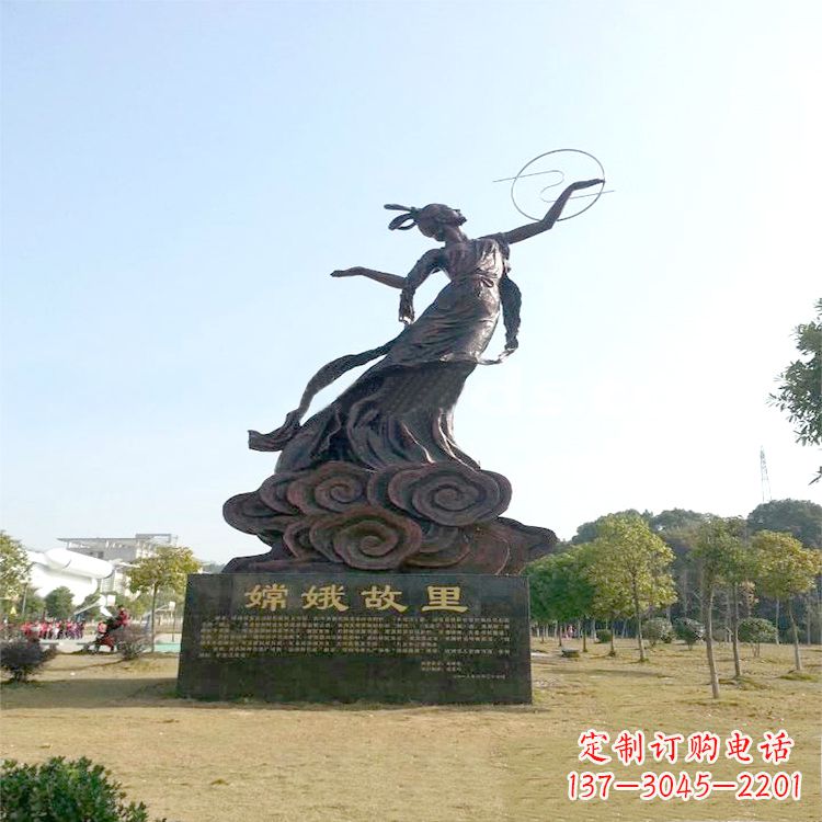 信阳嫦娥传说一座神秘的雕像
