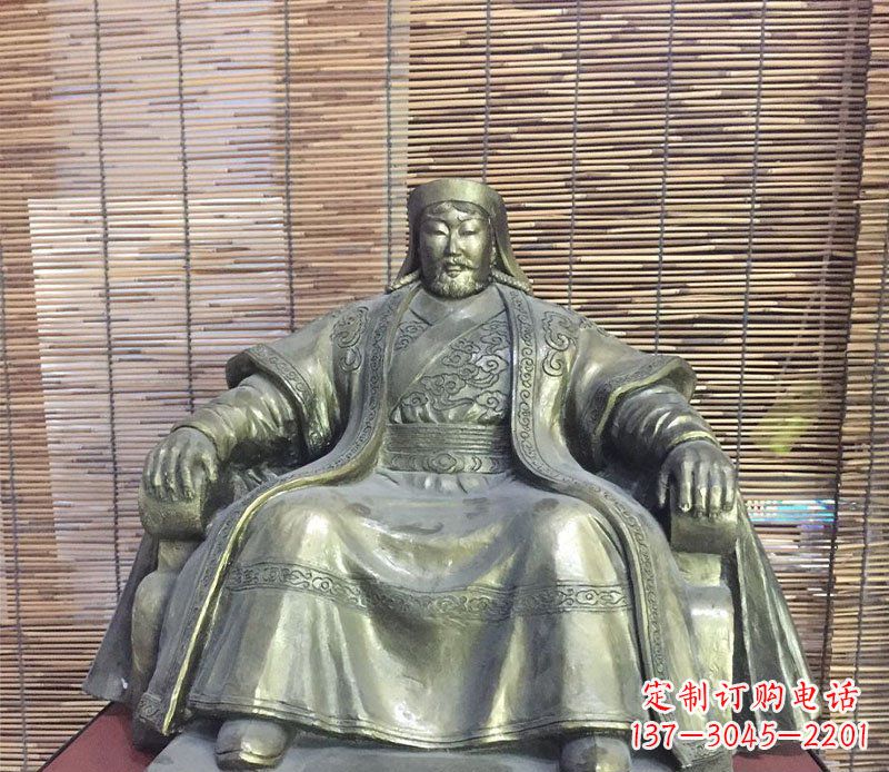 信阳成吉思汗神话中的雕像