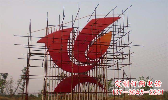信阳城市和平鸽雕塑传递和平信息