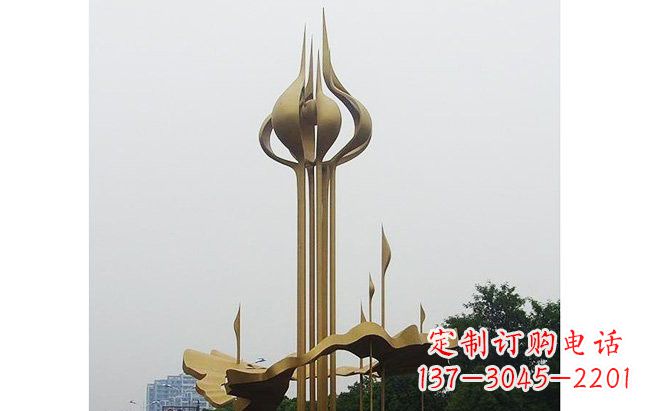 信阳莲花雕塑缔造城市精神之家