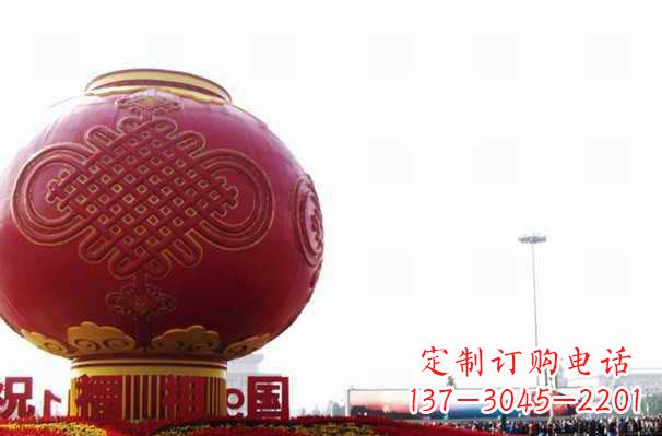 信阳不锈钢灯笼雕塑——美丽城市的艺术装饰