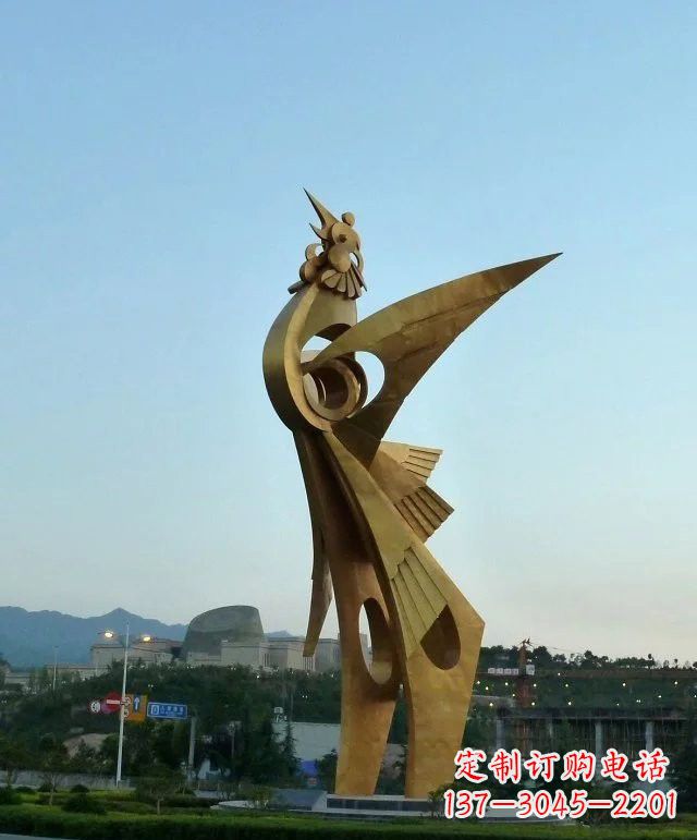 信阳凤凰展翅,给城市增添灵动之美