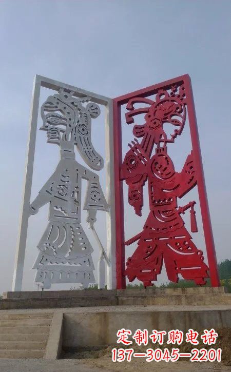 信阳精美皮影戏雕塑——缔造中国城市文化新风貌