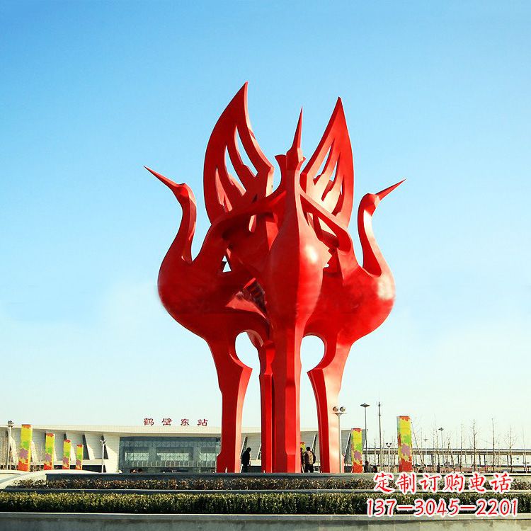 信阳“仙鹤之歌仙鹤雕塑的精彩瞬间”