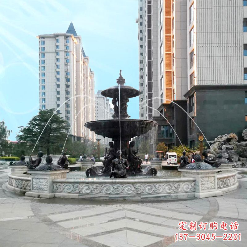 信阳城市广场欧式水景喷泉雕塑的魅力