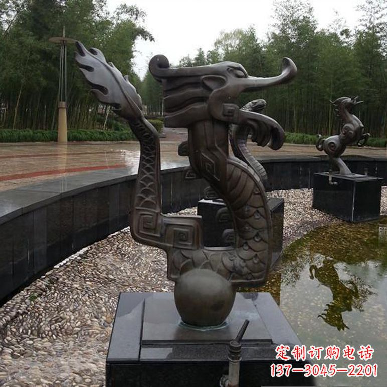 信阳城市十二生肖喷泉雕塑