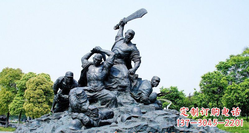 信阳红军雕塑传承冲锋精神