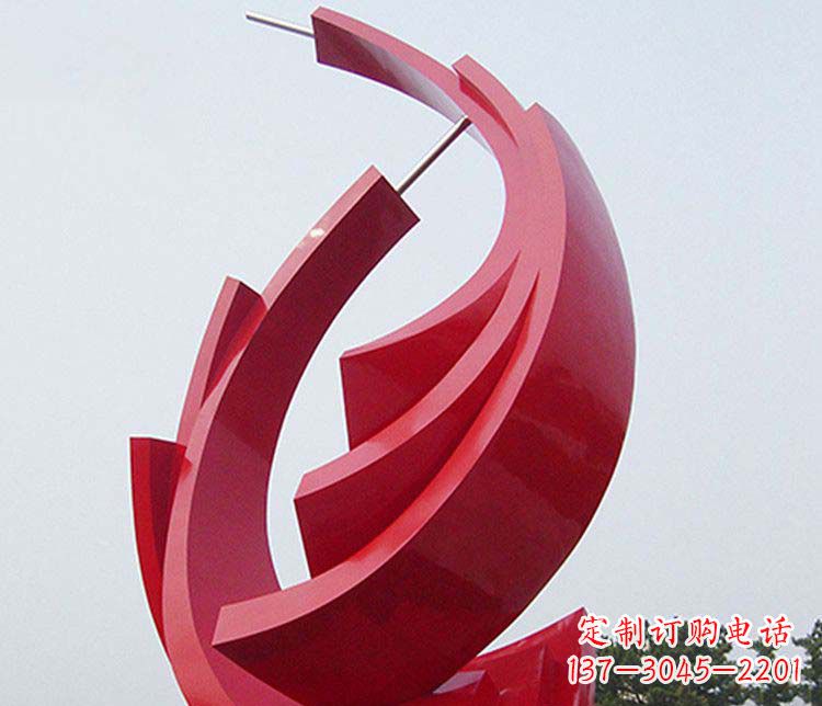 信阳抽象帆船不锈钢雕塑