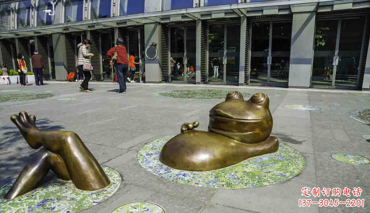 信阳抽象卡通青蛙铜雕