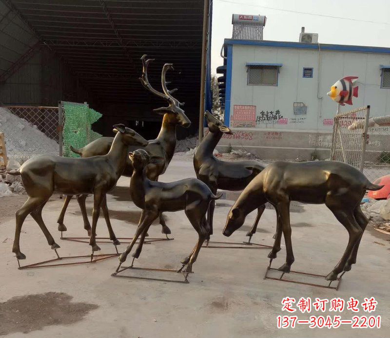 信阳鹿雕塑抽象之美