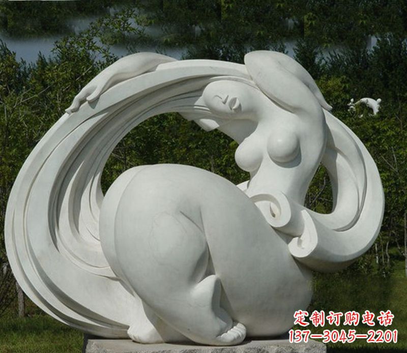 信阳抽象美女石雕