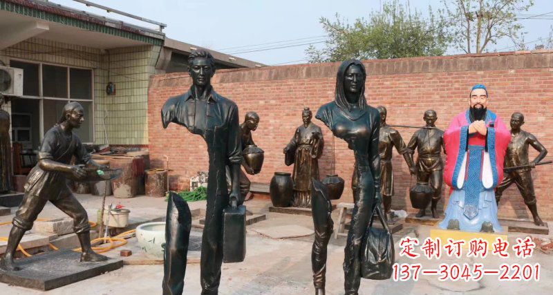 信阳铜雕男人的力量