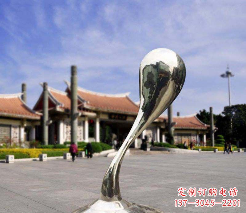 信阳水滴美感─广场景观雕塑