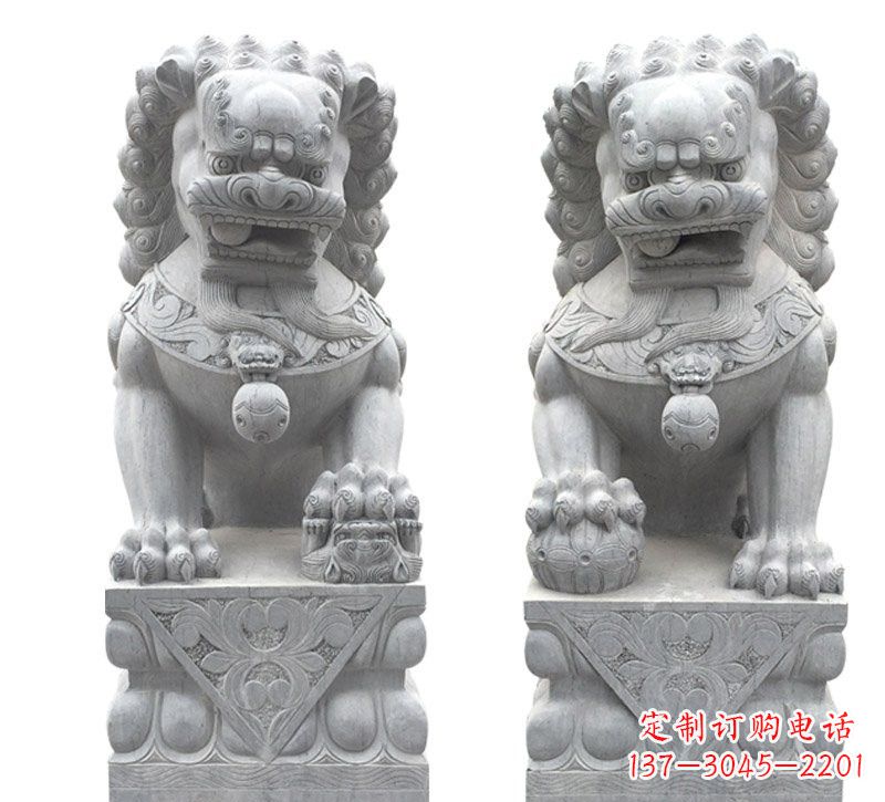 信阳传统狮子石雕