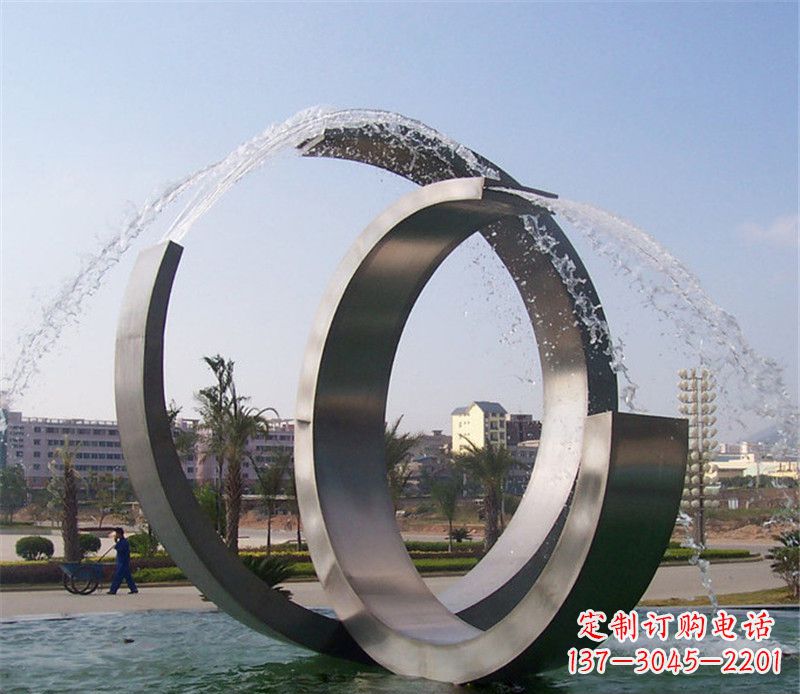 信阳精美的不锈钢喷泉雕塑