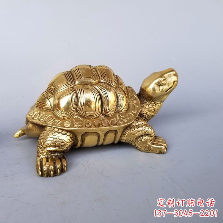 信阳静谧的纯铜乌龟雕塑