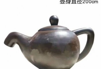 信阳青铜茶壶雕塑——彰显传统文化的艺术精髓