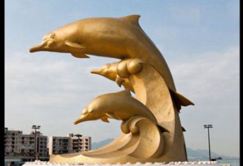 信阳海豚雕塑——美丽的城市标志