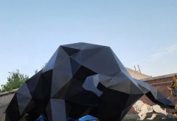 信阳华尔街牛大型玻璃钢动物雕塑
