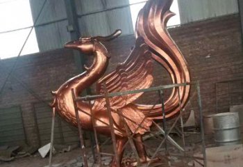 信阳朱雀神兽纯铜陵光神君雕塑