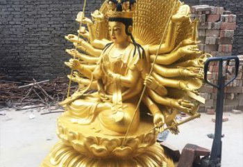 信阳精美纯铜千手观音雕塑