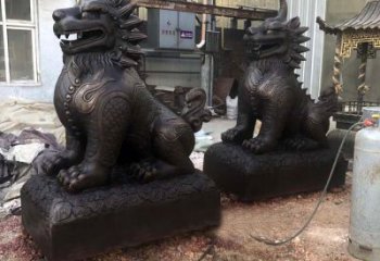 信阳精美纯铜獬豸雕塑中国古代神兽雕刻之美