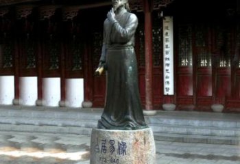 信阳白居易铜雕像向著名诗人致敬