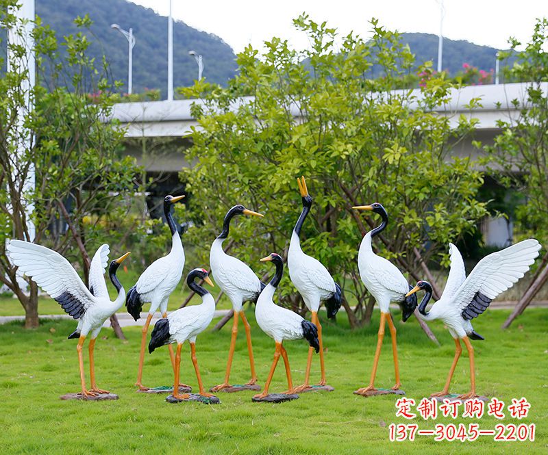 信阳仙鹤雕塑传承中国文化精髓