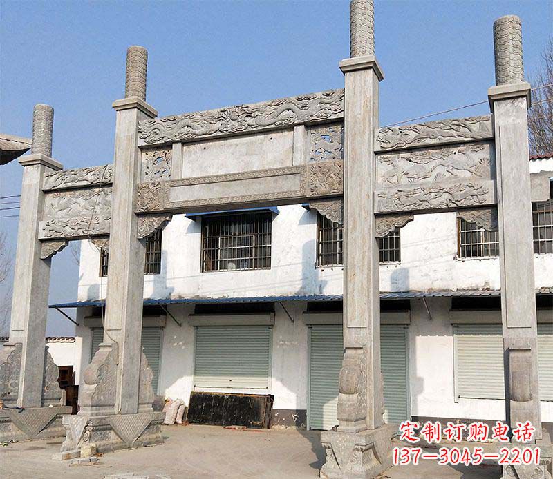 信阳石牌坊雕塑——传承中国传统文化